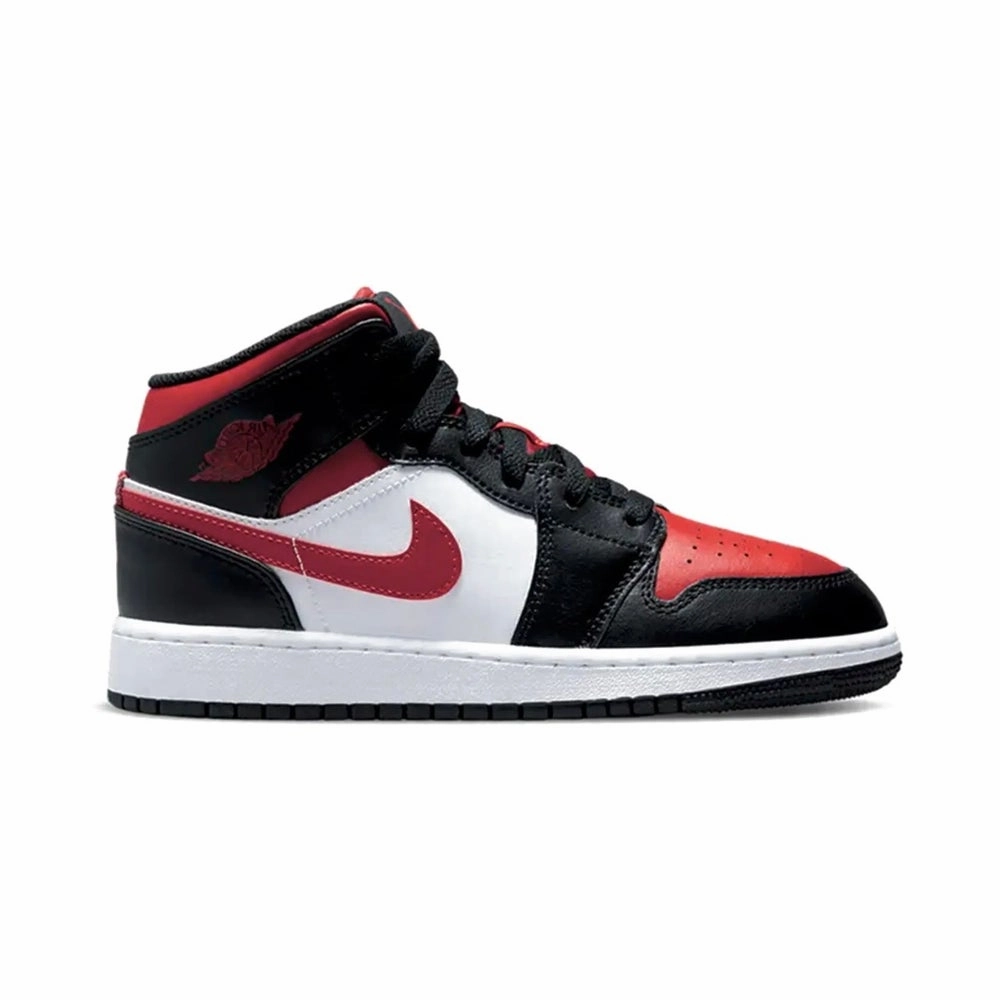 Contrasting Colors JORDAN 1 MID 'FIRE RED'