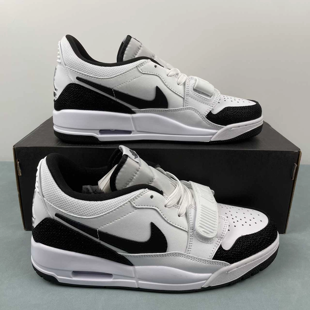 Air Jordan Legacy 312 Low Panda White Sail Black FQ7827-110 Orthotic Friendly Design