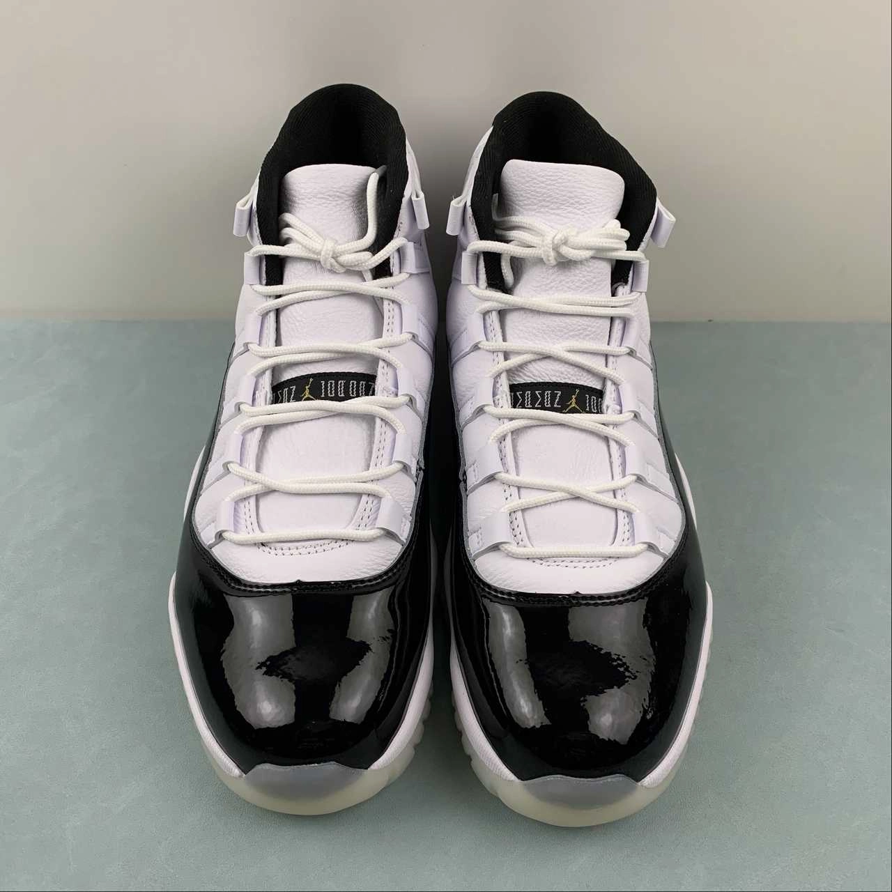Sock Like Collar Air Jordan 11 Retro DMP White Black Metallic Gold CT8012-170