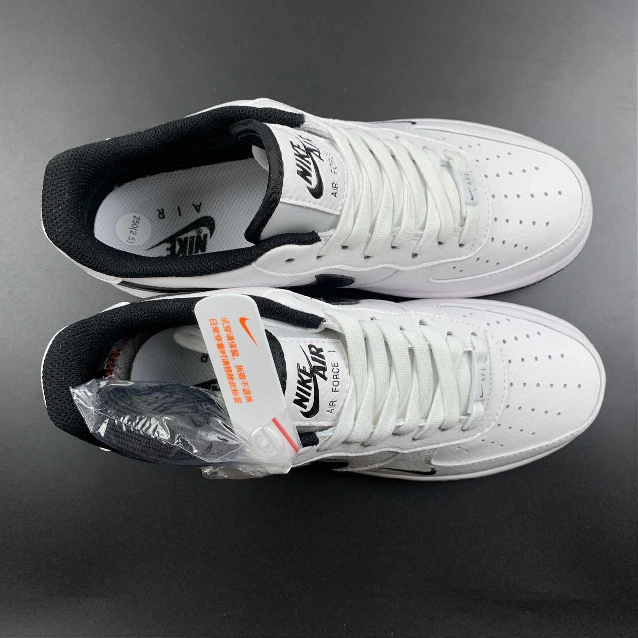 Air Force 1 07 Low White Black MN5263-127 Urban Walking Bush Step