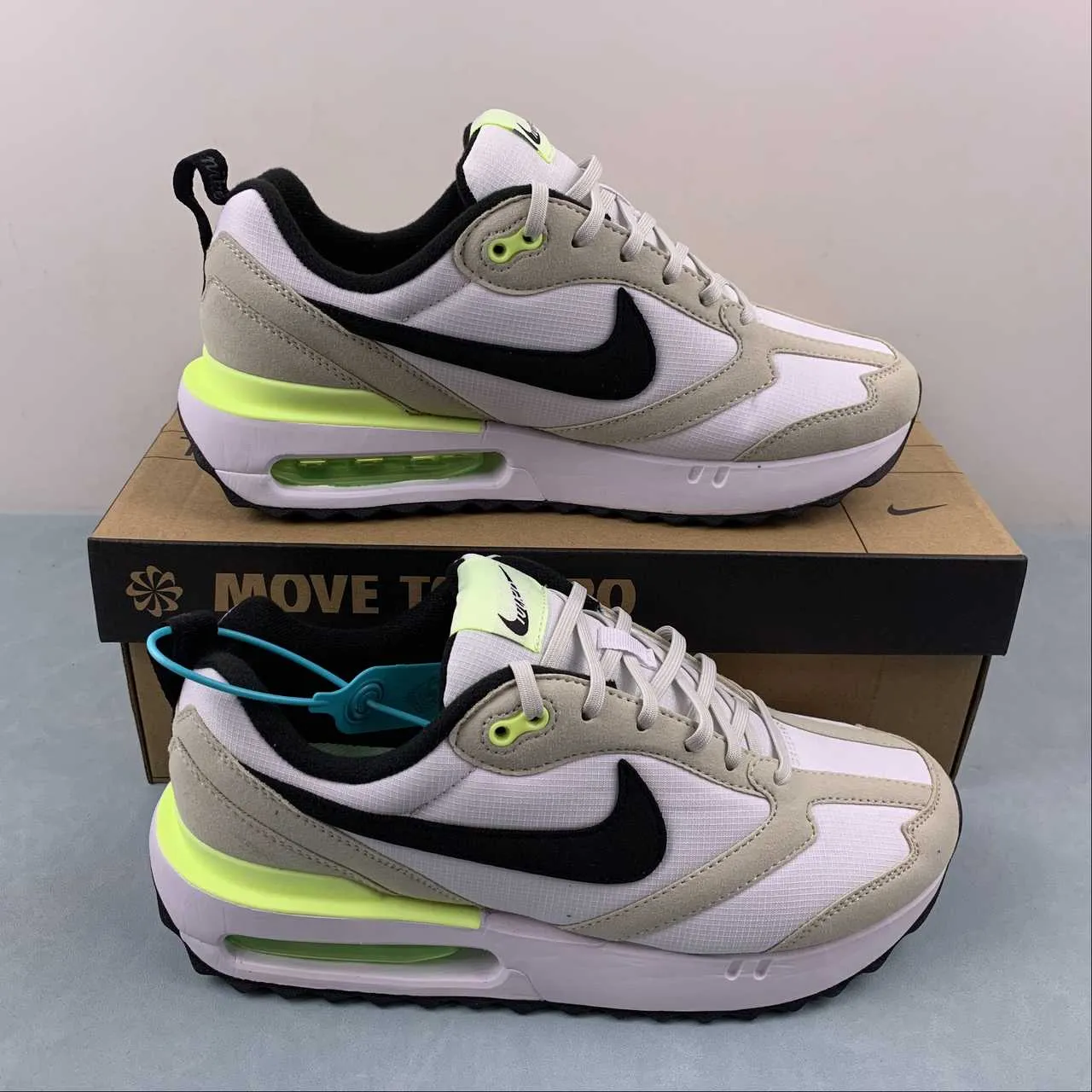 Air Max Dawn White Black-Light Bone Yellow DH3157-107 performance - design shoes