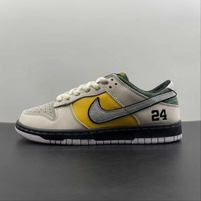SB Dunk Low PRO Kobe Yellow Green Light Grey Black LF2428-005 Plush flexibility Ventilation Channel System