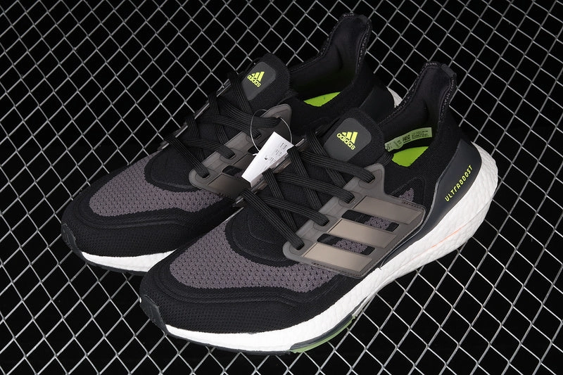 Adidas UltraBoost 21 Black Silver High Fit Reliable Performance