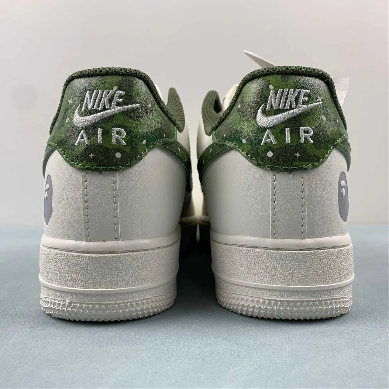 On The Way Air Force 1 07 Low BAPE White Green Gray PF9055-763