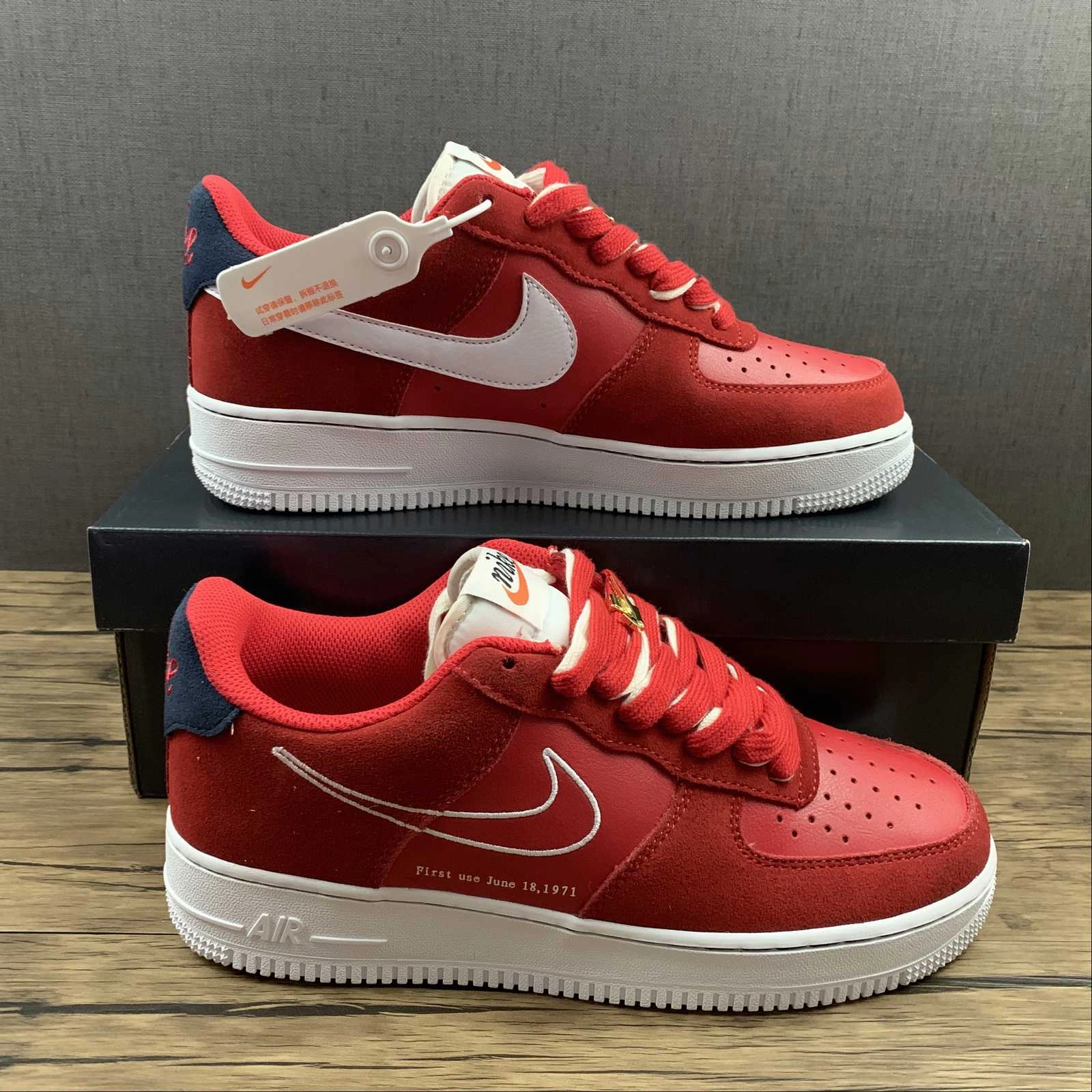Adaptive Feel Air Force 1 07 LV8 First Use University Red White Deep Royal Blue DB3597-600