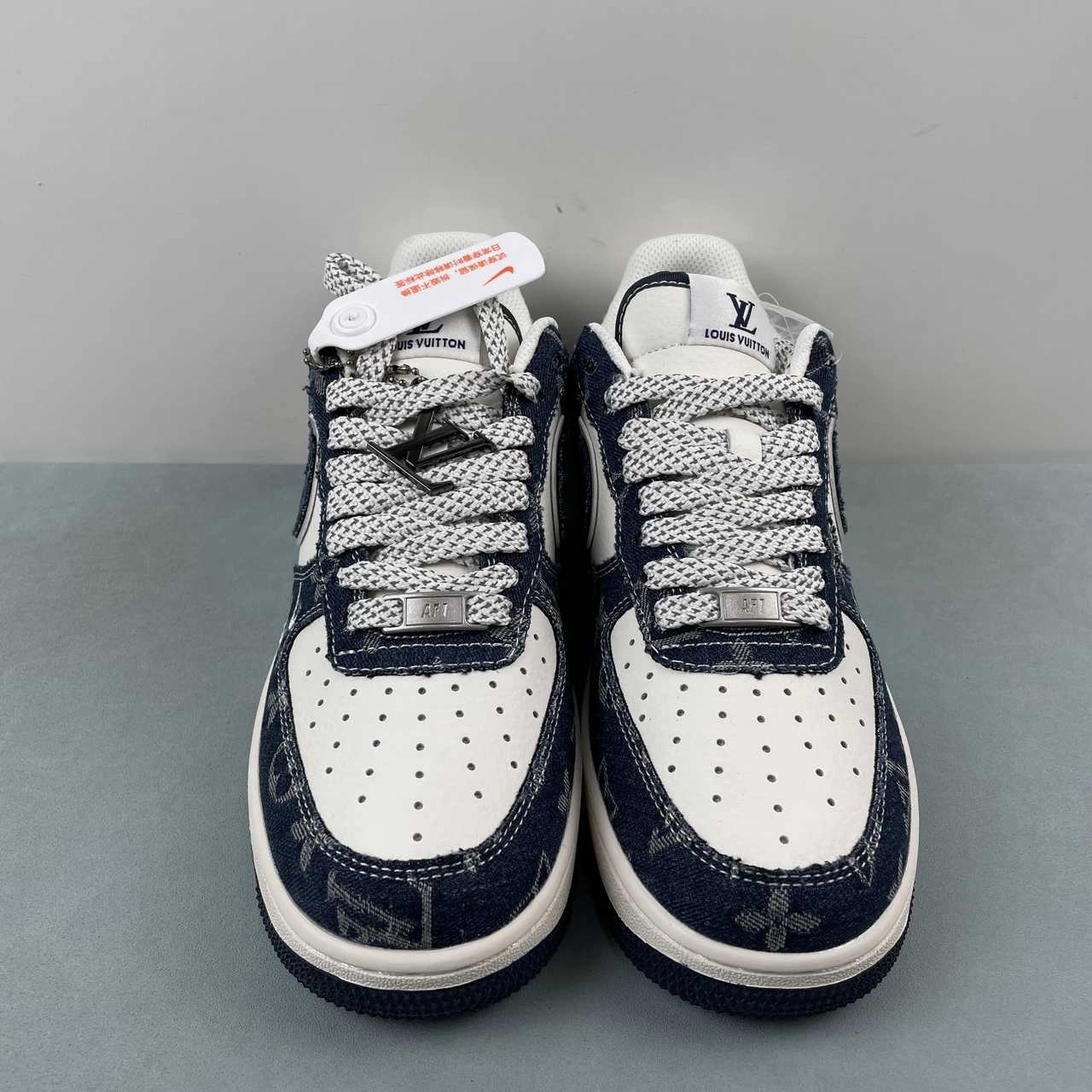 Tread Pattern Air Force 1 07 Low LV Beige Blue SJ2088-003