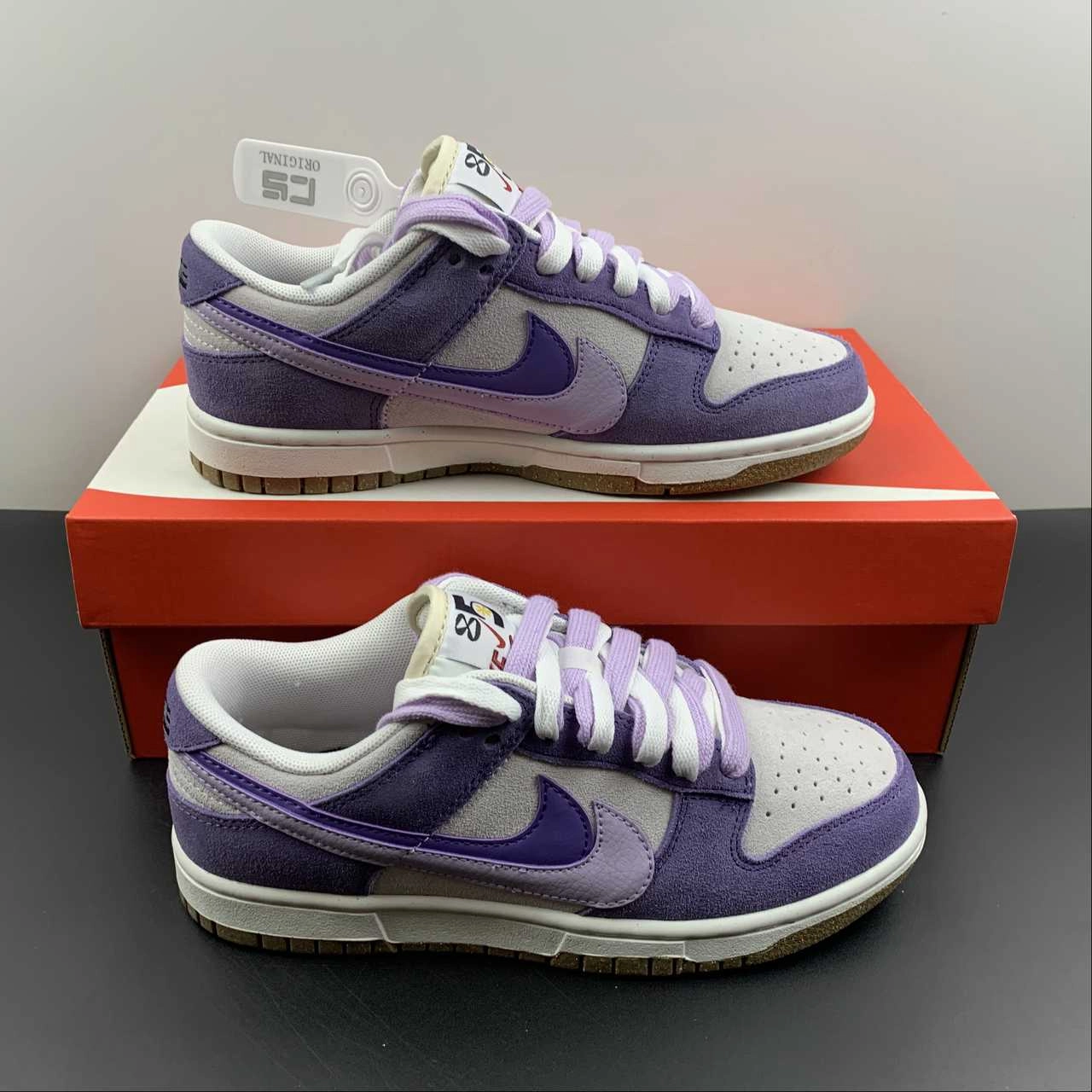 SB Dunk Low 85 Lavender Purple Black DO9457-126 Compression Midsoles Heel Stability