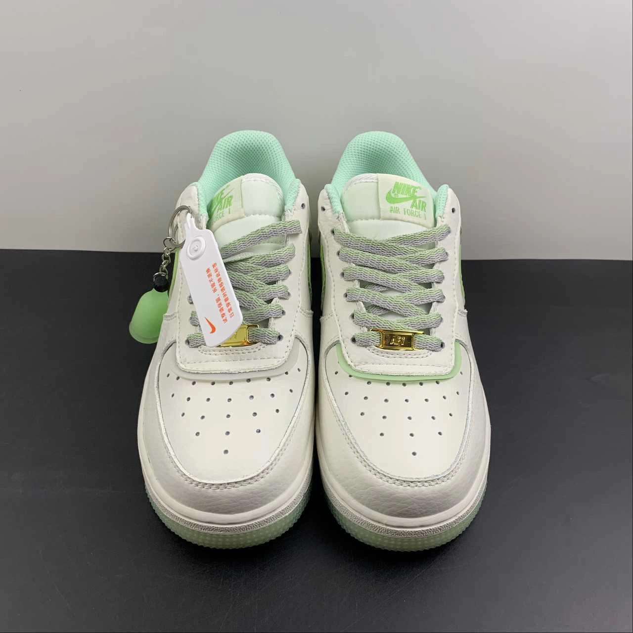 Morning Walk Air Force 1 07 Low Mojito Green Grey White CW1574-802