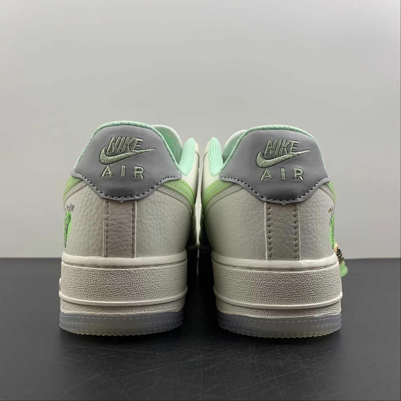Air Force 1 07 Low Mojito Green Grey White CW1574-802 Platform Sole Easy To Slip On