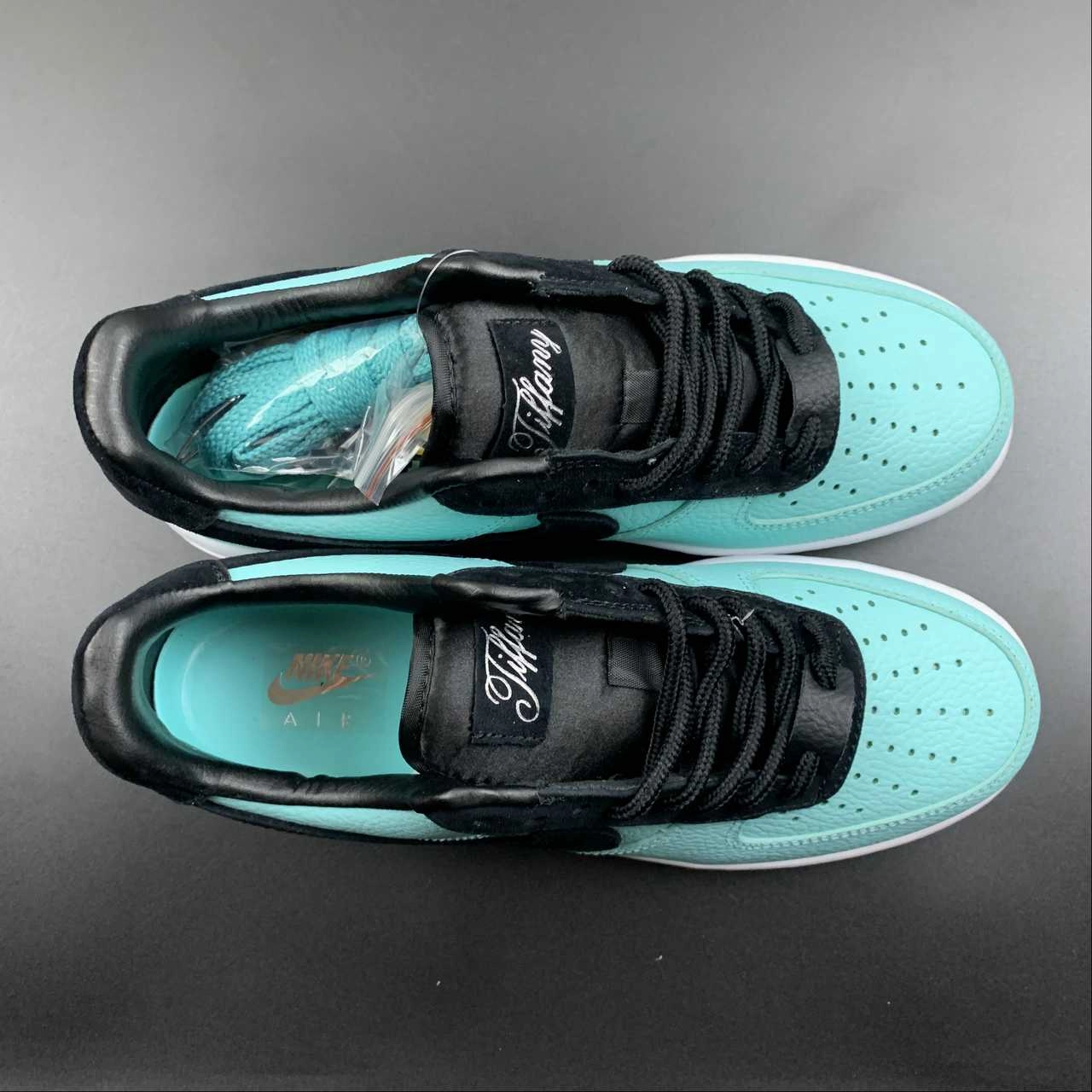 Air Force 1 Low 1837 Tiffany Blue Black DZ1382-002 Soft Pace Heat Step