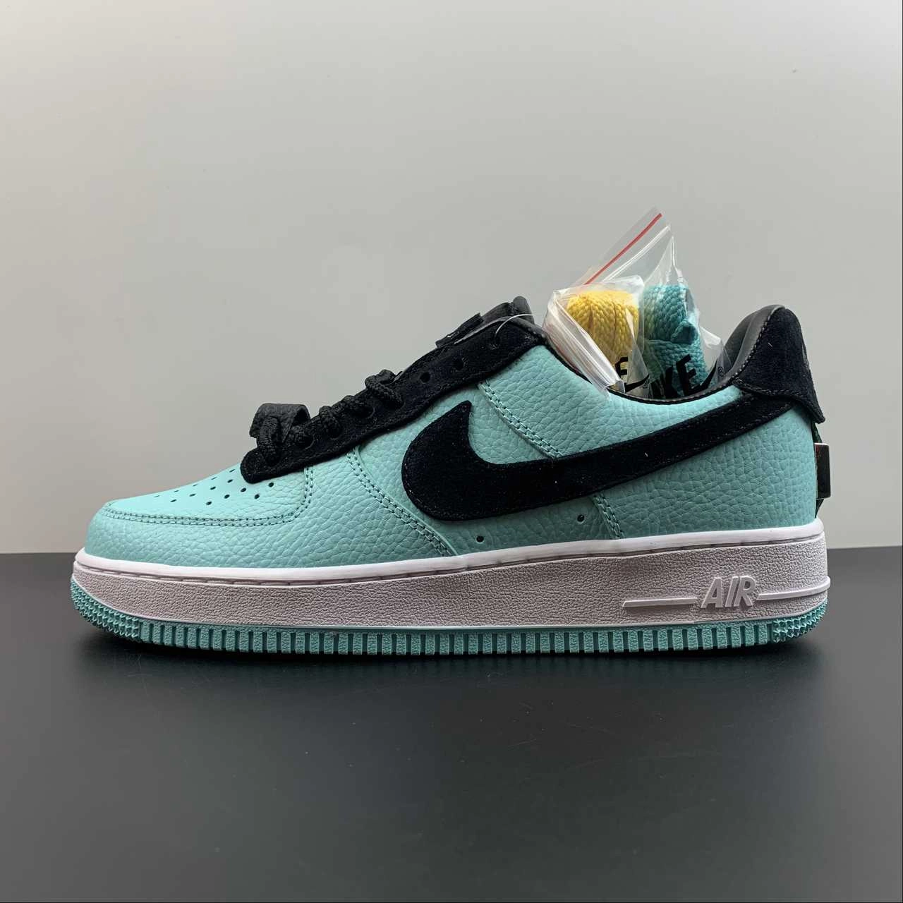 Walk Time Glide Hike Air Force 1 Low 1837 Tiffany Blue Black DZ1382-002