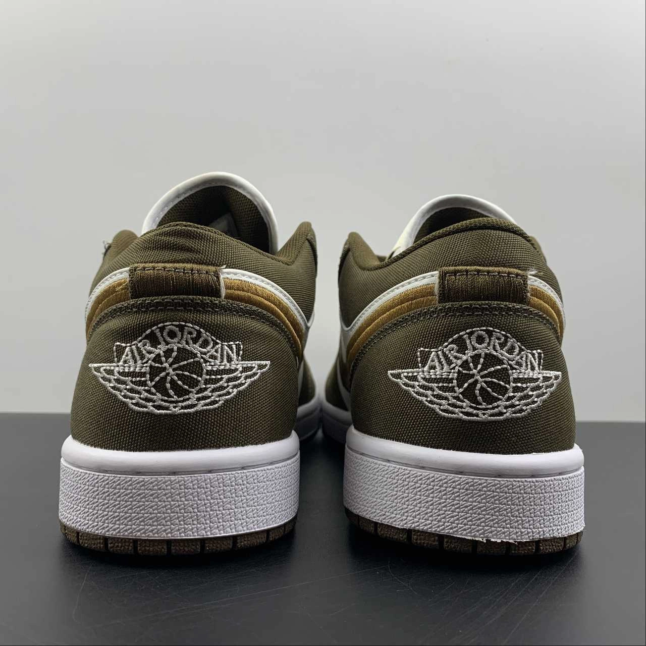 MDOutsole Anti Fatigue Air Jordan 1 Low SE Sail-White Light Olive DV0426-301