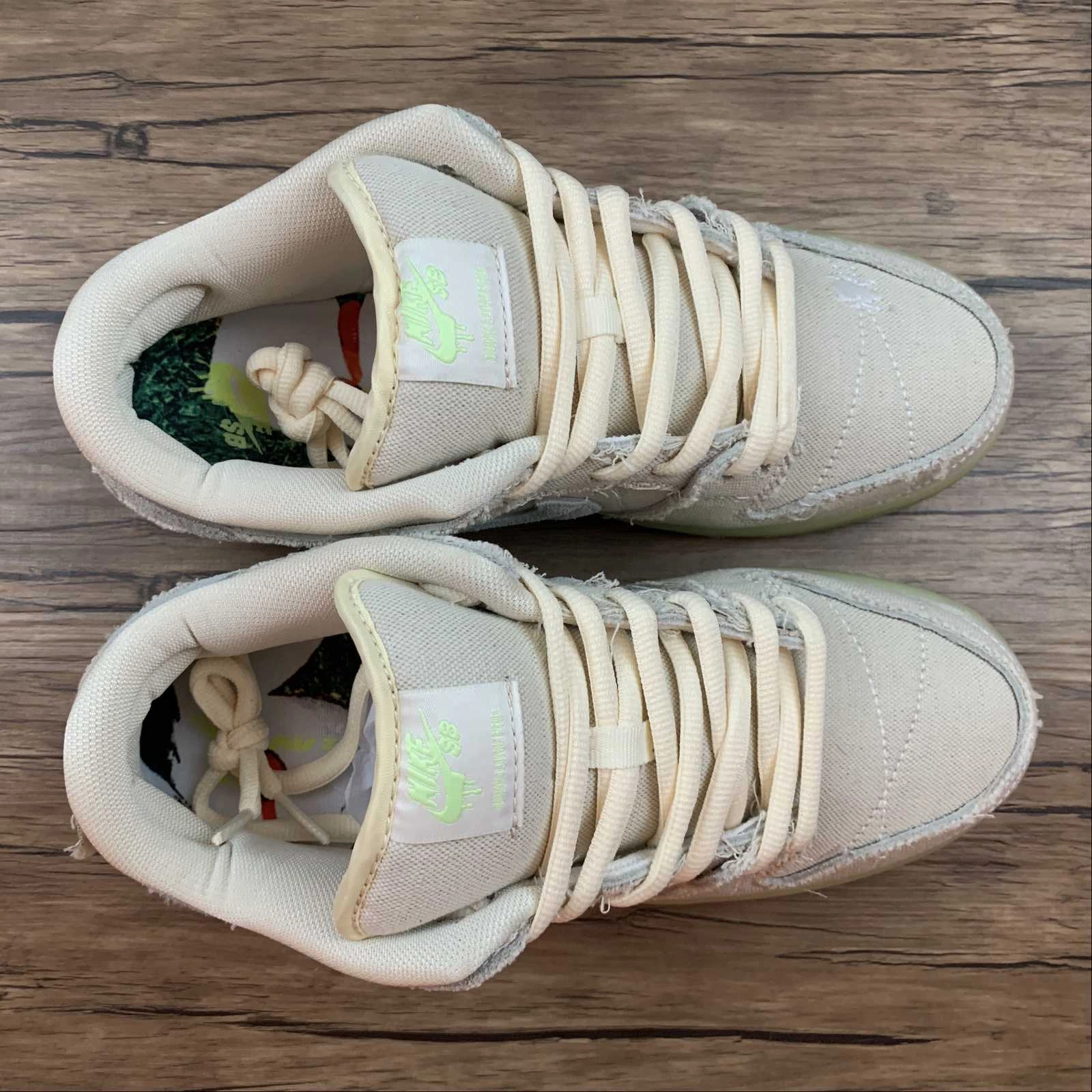 SB Dunk Low Mummy Coconut Milk Yellow Strike Seafoam DM0774-111 Seamless Inner Construction