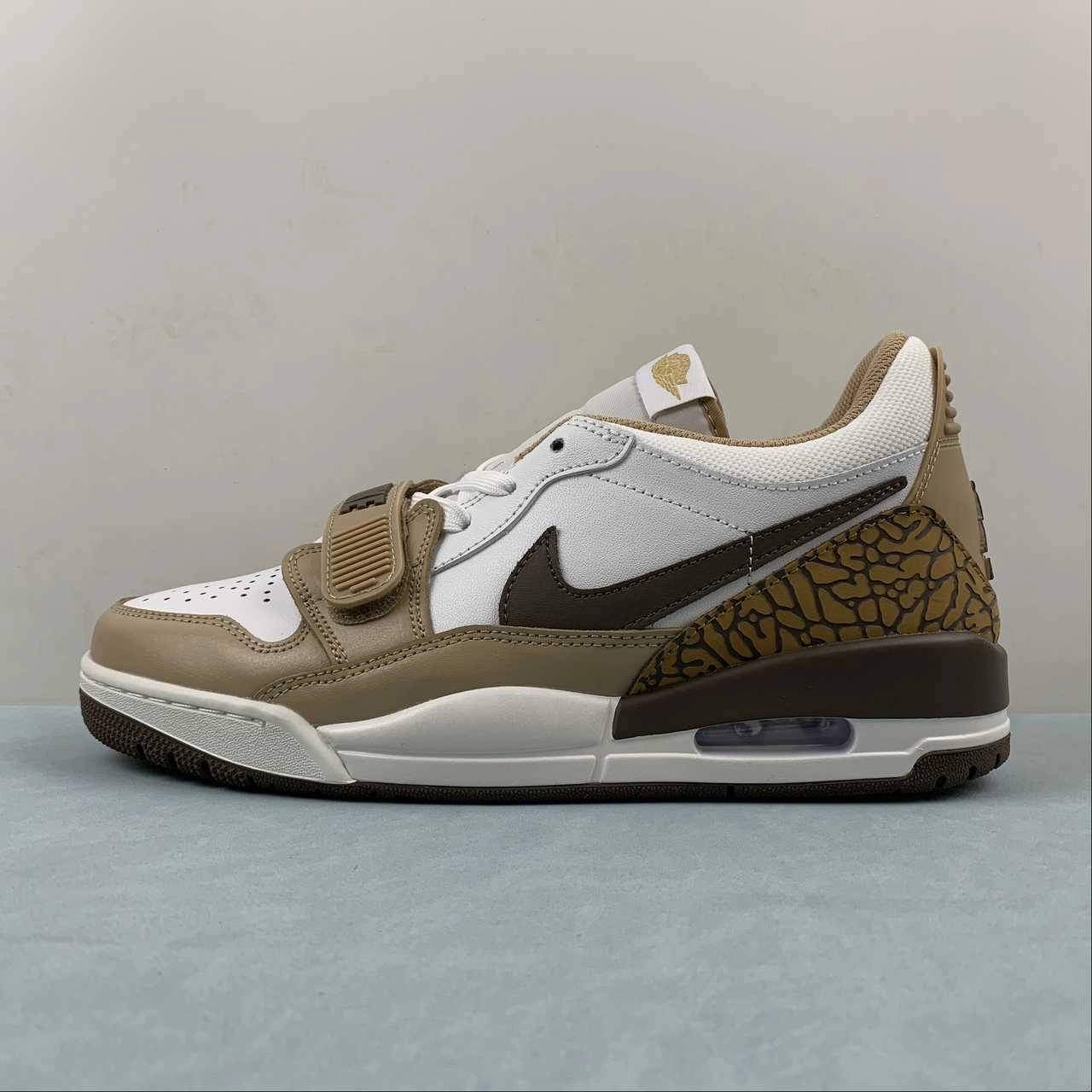 Variable Lacing Air Jordan Legacy 312 Low Brown Elephant Sail Palomino Light British Tan FQ6859-201