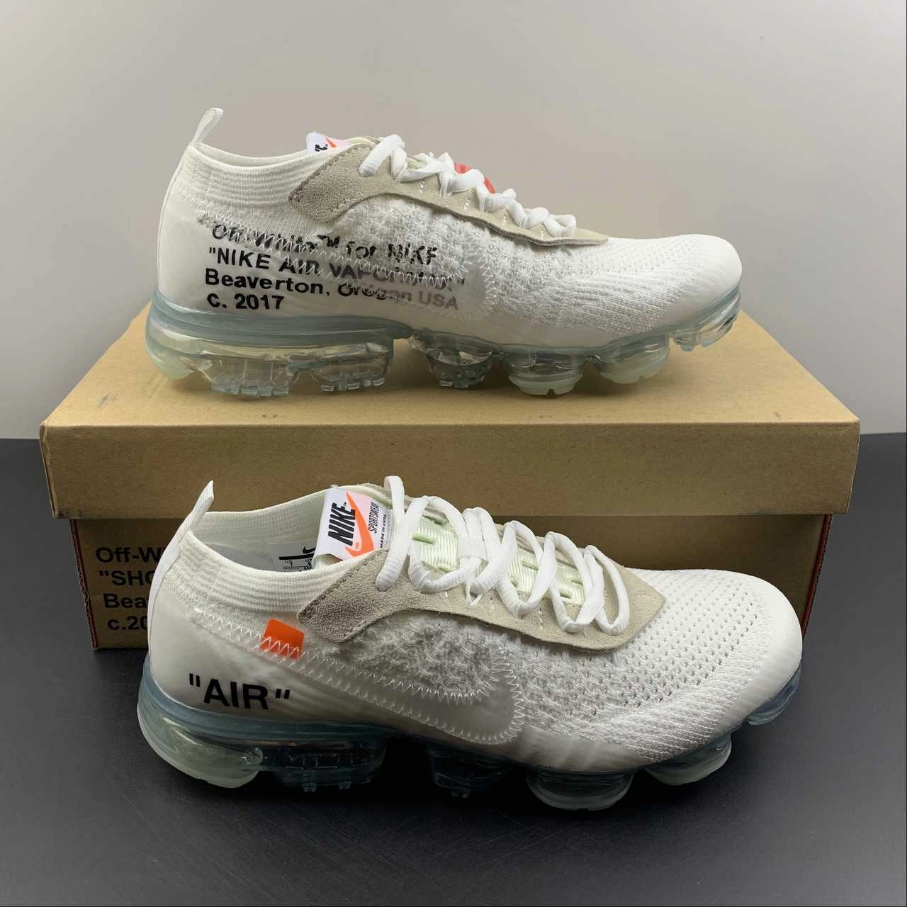 Air VaporMax FK 2018 Off White THE 10 White AA3831-100 Running Capability Comfort-Oriented