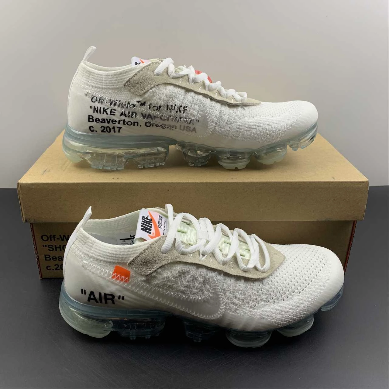 Air VaporMax FK 2018 Off White THE 10 White AA3831-100 Sole Tech Carbon Fiber Infusion