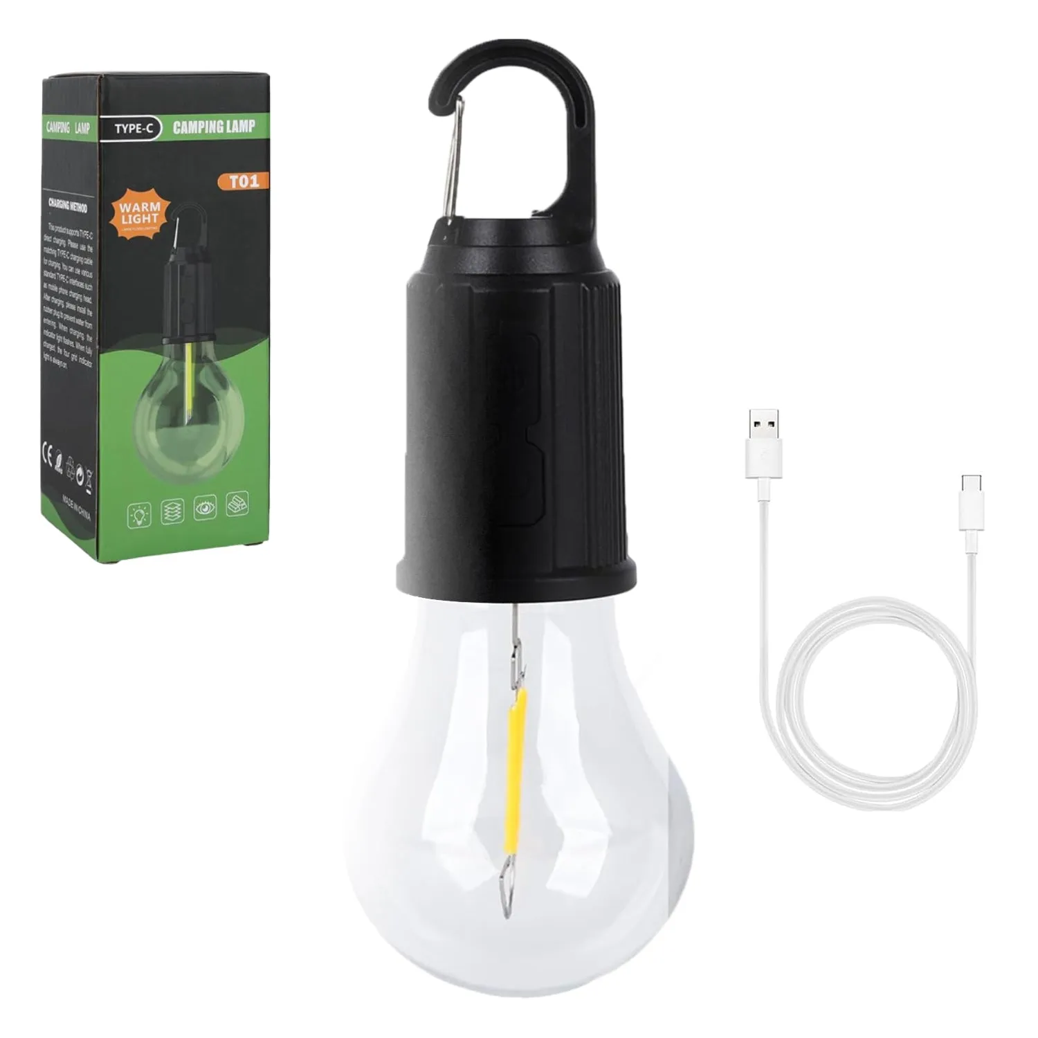 Rechargeable LED Camping Lantern with 3 Lighting Modes