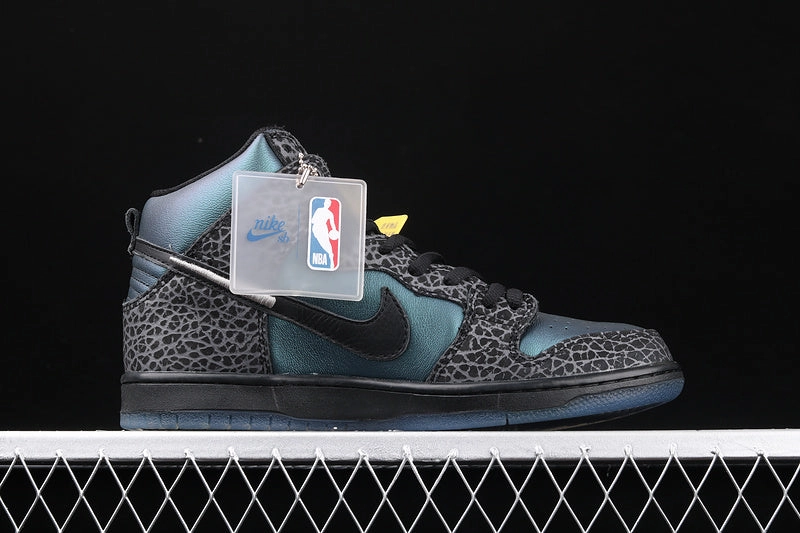 SB Dunk High Pro QS Black Sheep Black Black Dark Grey BQ6827-001 Water Resistant Breathable MemoryFoam