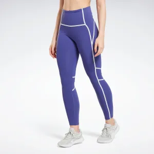 Reebok Apparel Women Lux High-Waisted Colorblock Leggings Bolprp