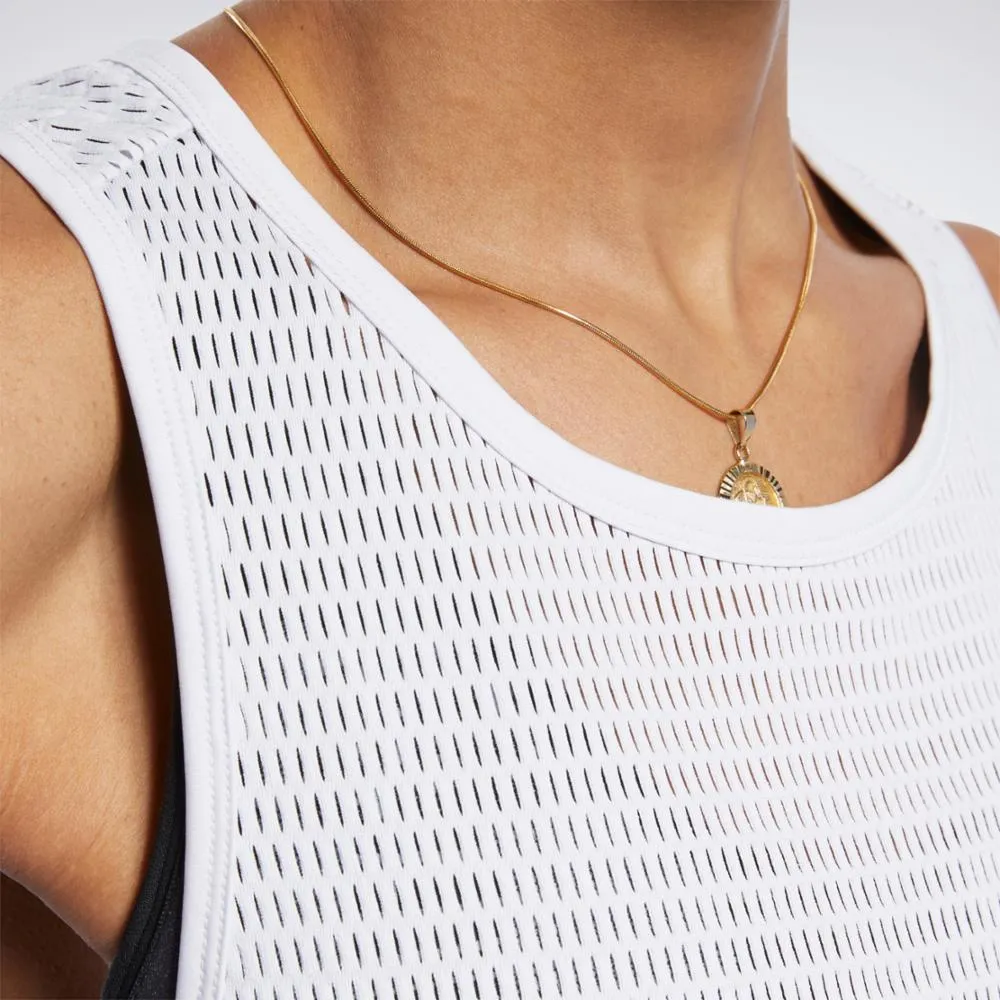 Reebok Apparel Women Reebok Perforated Tank Top PORCEL