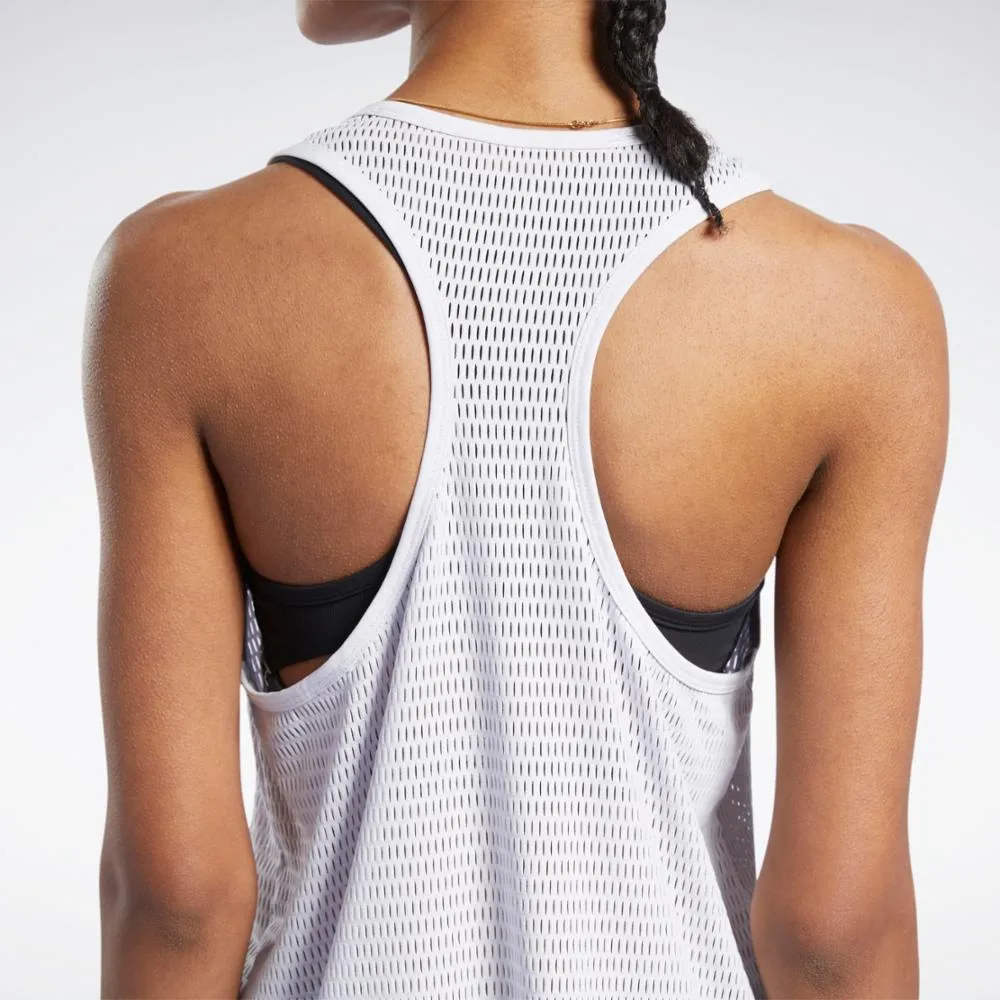 Reebok Apparel Women Reebok Perforated Tank Top PORCEL