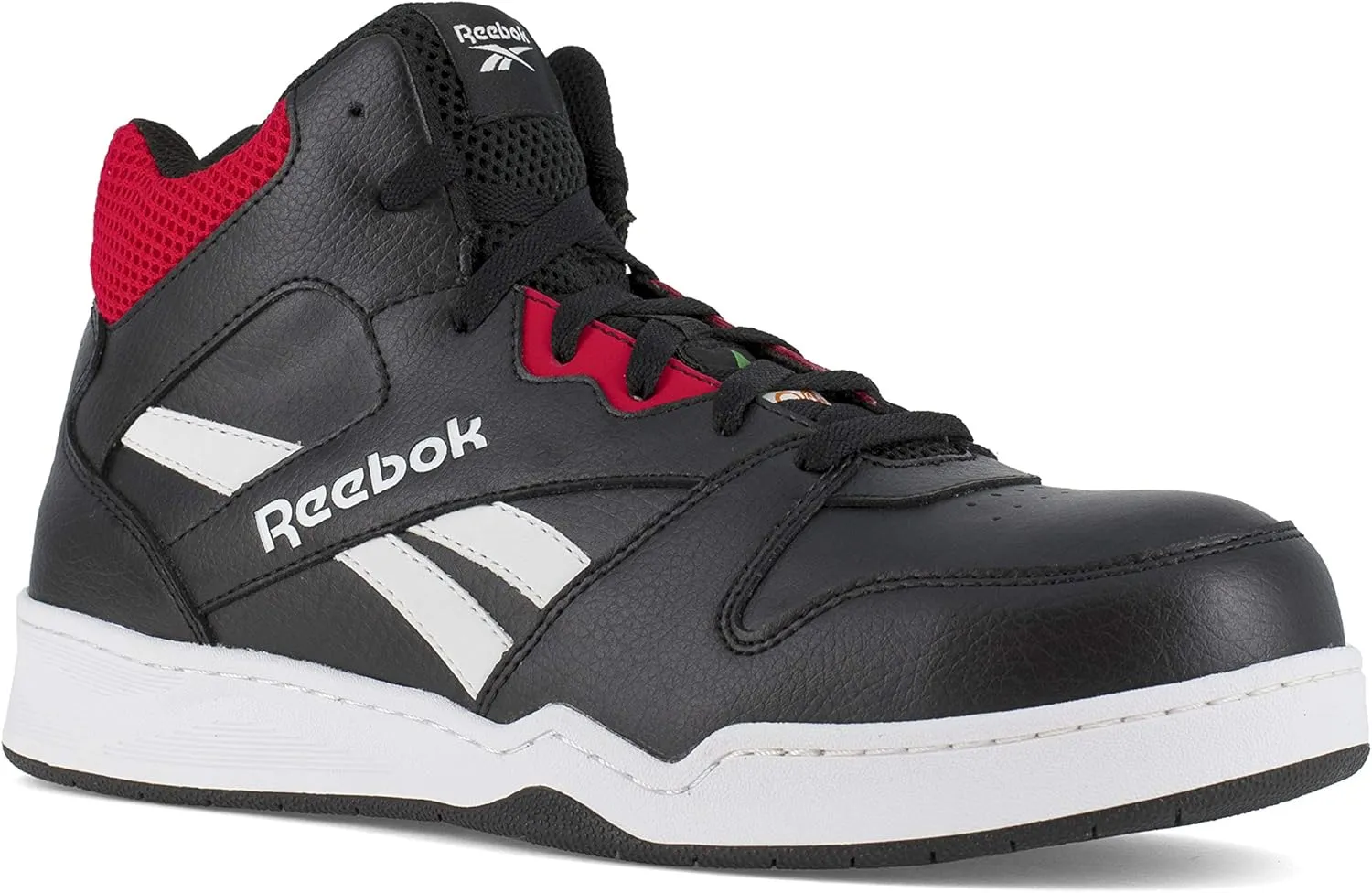 Reebok Work Men's RB4132 BB4500 Safety High Top Composite Toe Work Sneaker Black and Red Industrial & Construction Boot, 9 Wide