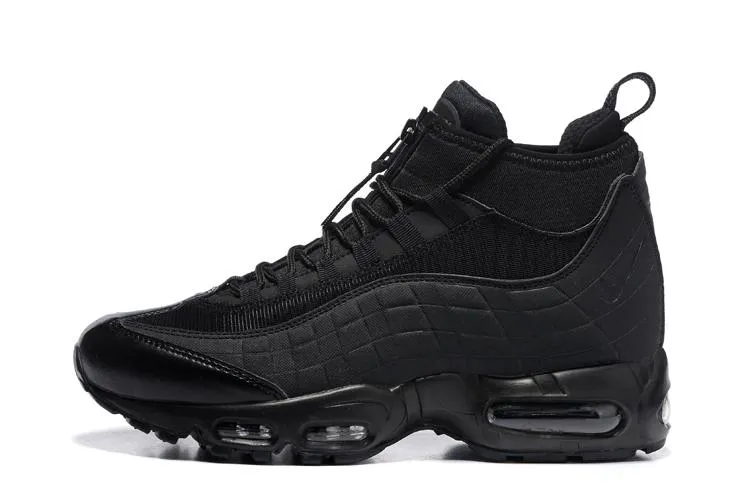nature - themed running wear Air Max 95 Sneakerboot Full Black 806809-002