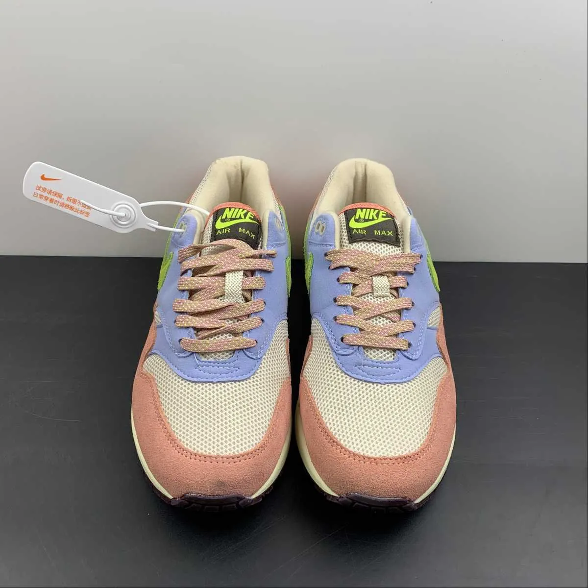 Air Max 1 Light Madder Root Vivid Green Green Rattan DV3196-800 running in school races shoes Mobile App Integration