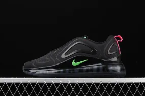 Light On Feet Air Max 720 Black Hyper Pink Scream Green CQ4614-001