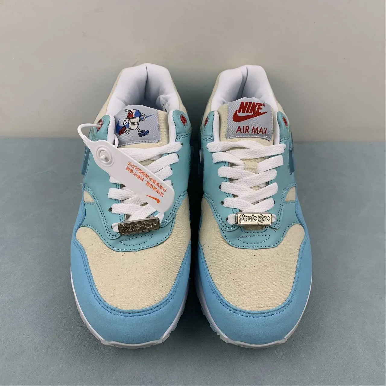 outdoor - workout running shoes Air Max 1 Puerto Rico Day Blue Gale Barely Blue FD6955-400