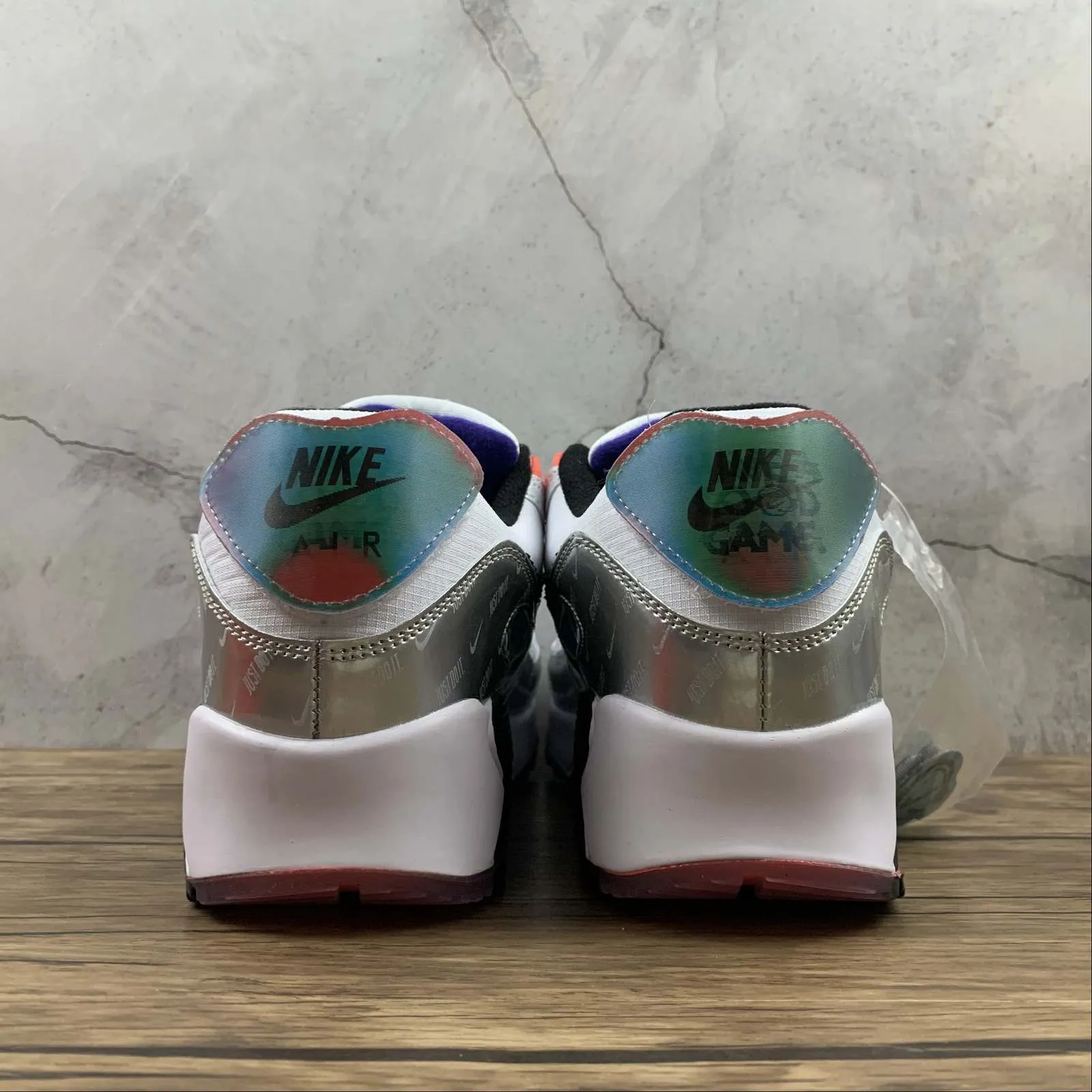 Air Max 90 Have a Good Game Black White Multicolor DC0832-101 shock - absorbing rubber shoes