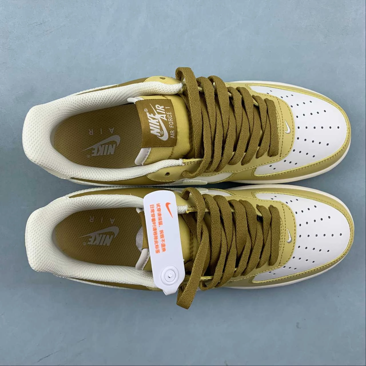 Air Force 1 07 Low Bronzine Saturn Gold Coconut Milk Sail FZ4034-716 Pure Movement Spring Walk