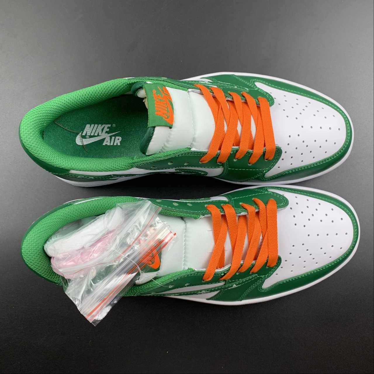 Air Jordan 1 Retro Low OG SP ??Travis Scott?? Green Hook LV Barb DM7866-885 Easy Wear
