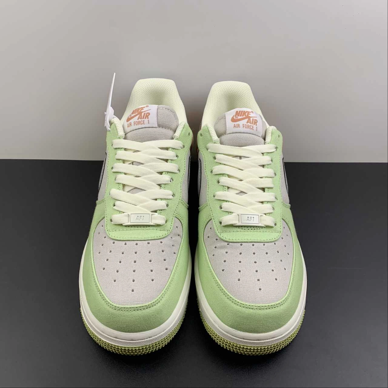 Wood Hike Air Force 1 07 Low Grey Grass Green Reddish Brown DG2296 015