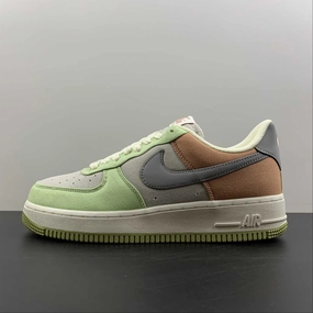 Air Force 1 07 Low Grey Grass Green Reddish Brown DG2296 015 Fresh Walk Free Motion