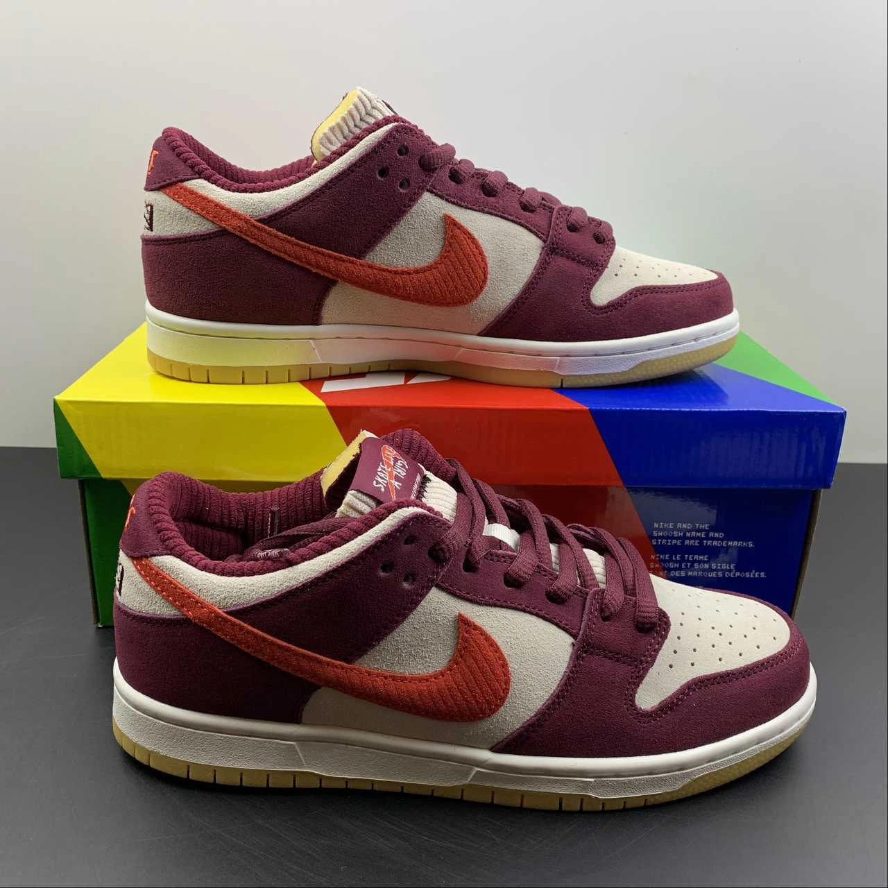 Quick Trip Skate Like a Girl x SB Dunk Low Barely Rose University Red Coconut Milk DX4589-600
