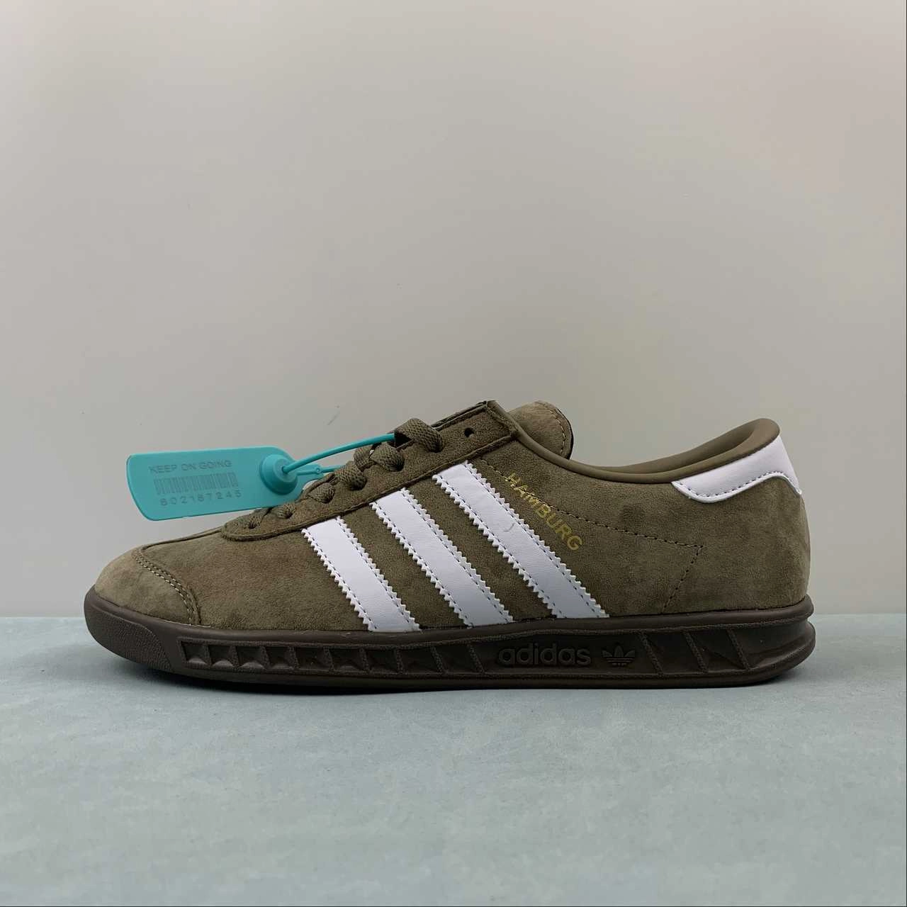 shock - absorbing insole shoes Adidas Hamburg Chalky Brown Off White Branch GW9642