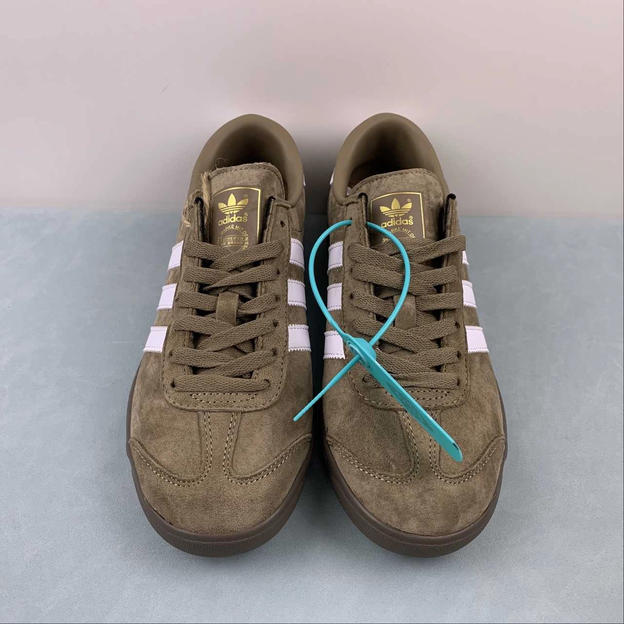 leather upper durability cool - down shoes Adidas Hamburg Chalky Brown Off White Branch GW9642