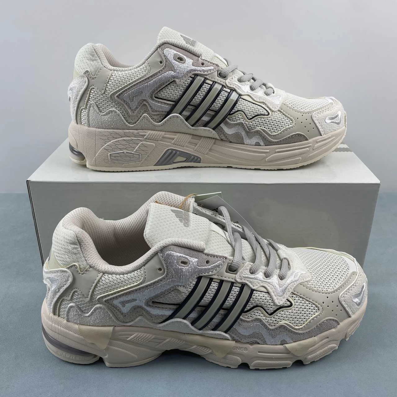 Lightweight Mesh Comfort Socksliner Adidas Response CL x Bad Bunny Wonder White Cream White Clear Granite IF7179