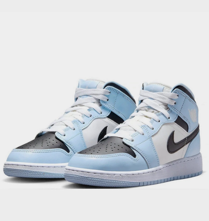 neutral support Adaptive Ease Nike Air Jordan 1 Mid Ice Blue (GS)