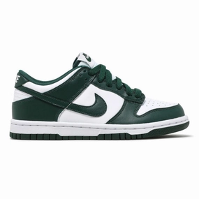 Elastic Gusseted Tongue Nike Dunk Low Michigan State GS CW1590 102