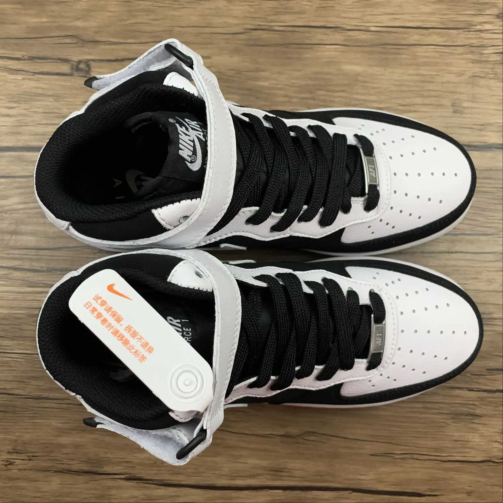 School friendly Air Force 1 07 Mid White Black YH2293 033