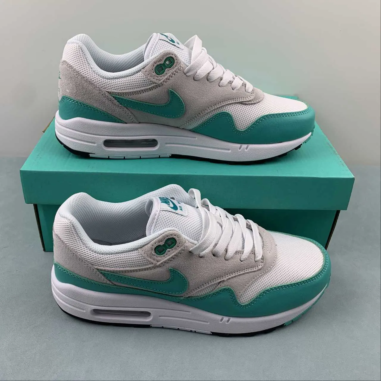 Air Max 1 Clear Jadee Neutral Gray White Black DZ4549-001 all - weather suitability shoes