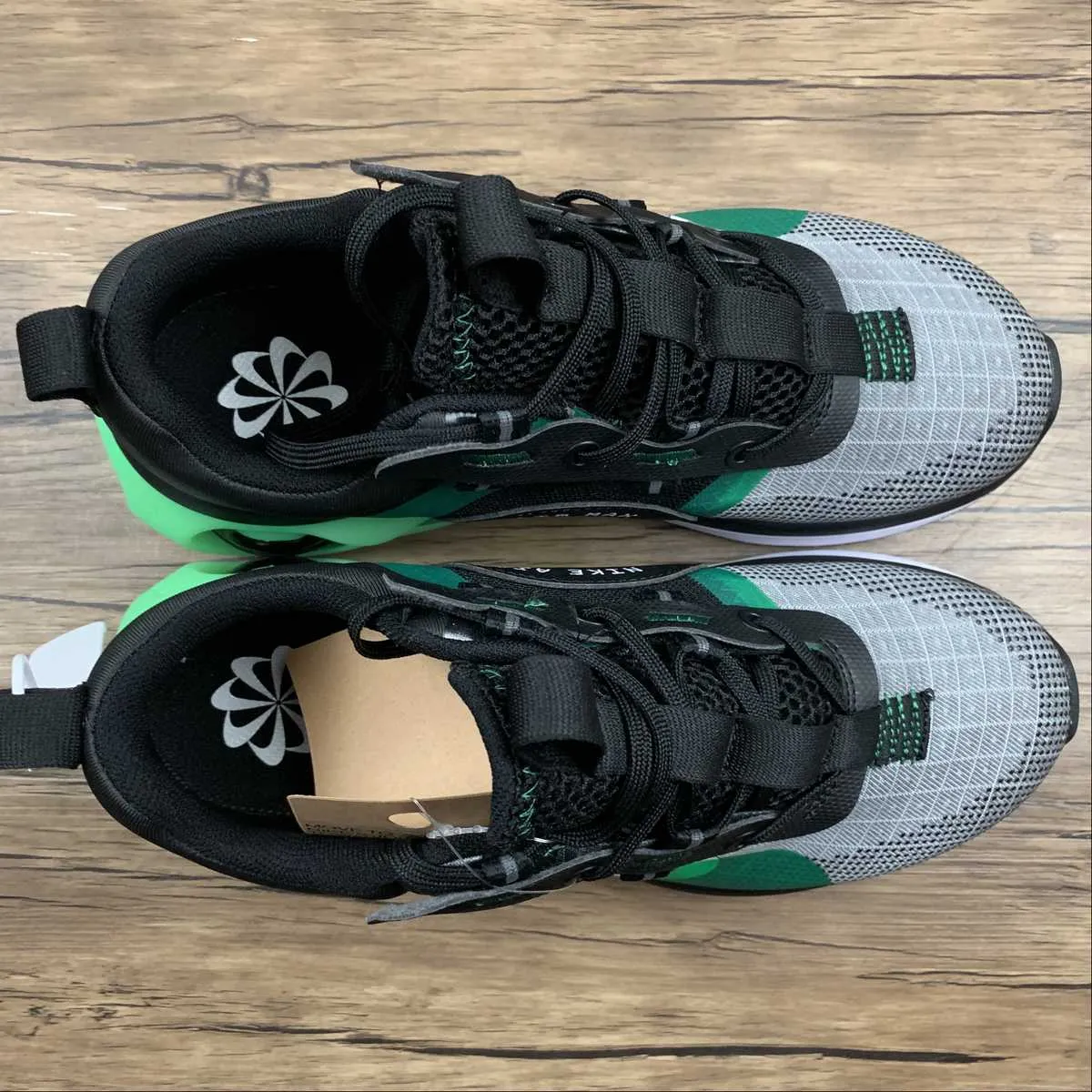 Air Max 2021 Black Chrome Green Strike Iron Gray DA3199-004 Traction Design mystery - themed running option