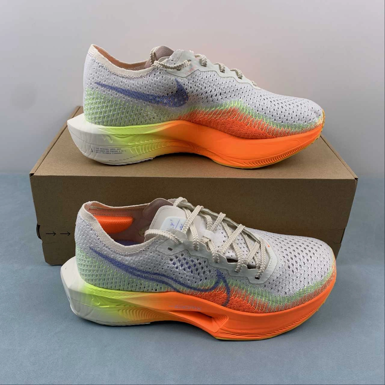 Lean Structure Air ZoomX VaporFly Next 3 Sail Total Orange Cobalt Bliss Volt DV4129-101