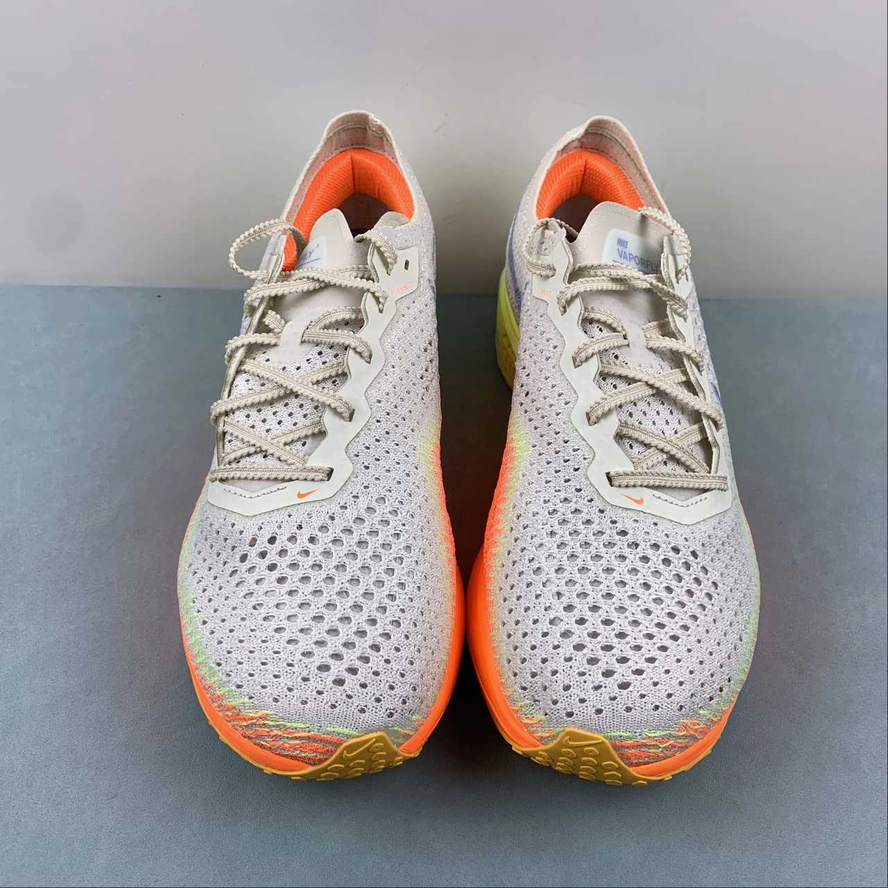 Springy Pro Level Air ZoomX VaporFly Next 3 Sail Total Orange Cobalt Bliss Volt DV4129-101