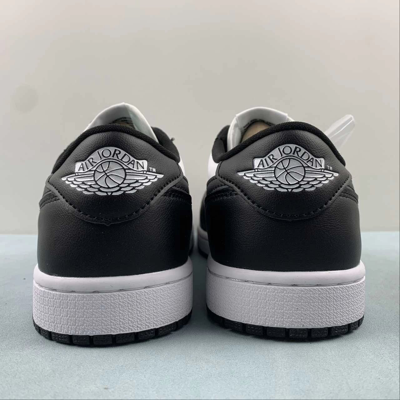 Air Jordan 1 Low Black White CZ0790-110 Textured Grip Pattern Anti   Static