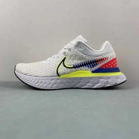 Nike React Infinity Run FK 3 Premium White Racer Blue Volt DX1629-100 Dark color