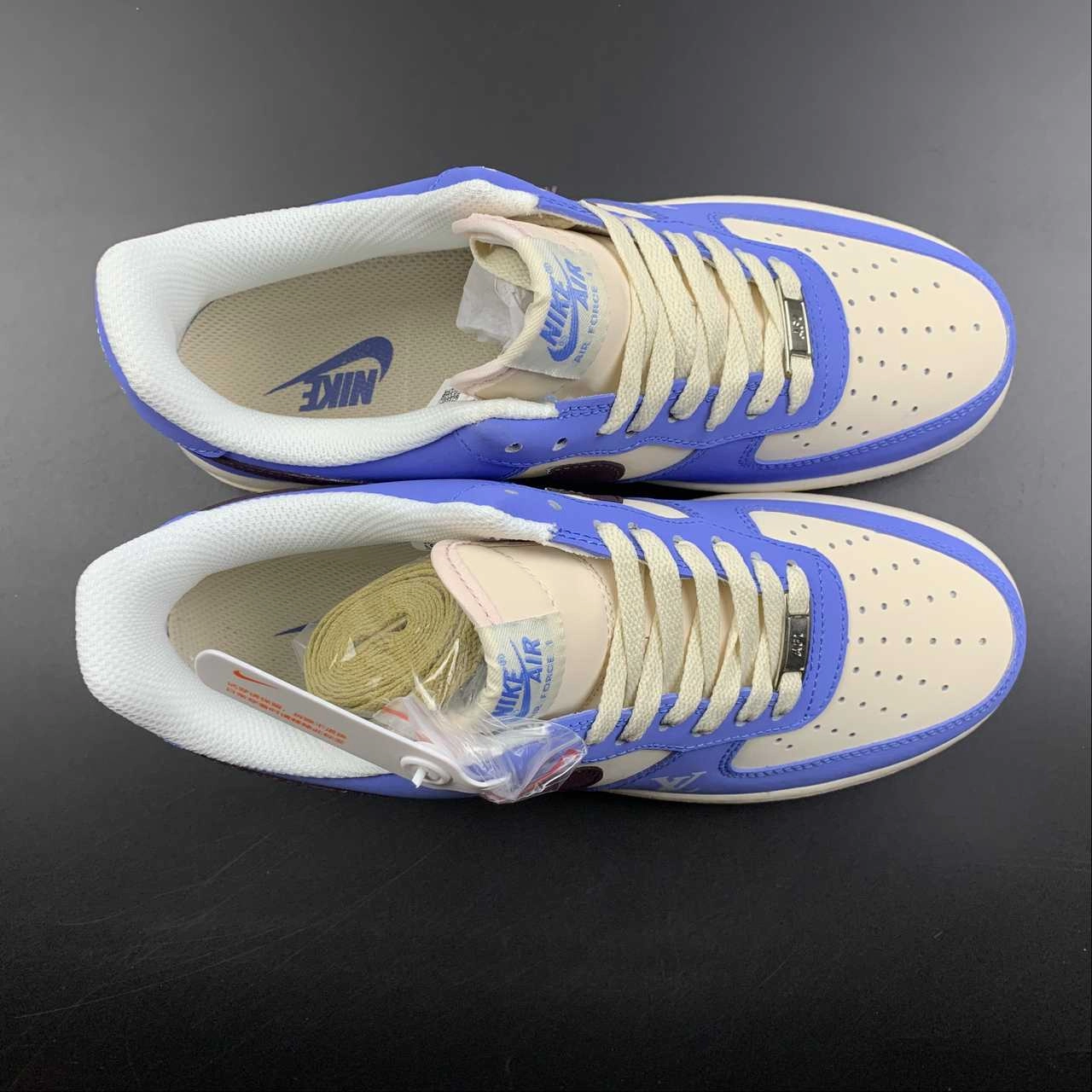 Daily Style LV x Air Force 1 07 Low Navy Blue Brown White 315122-010