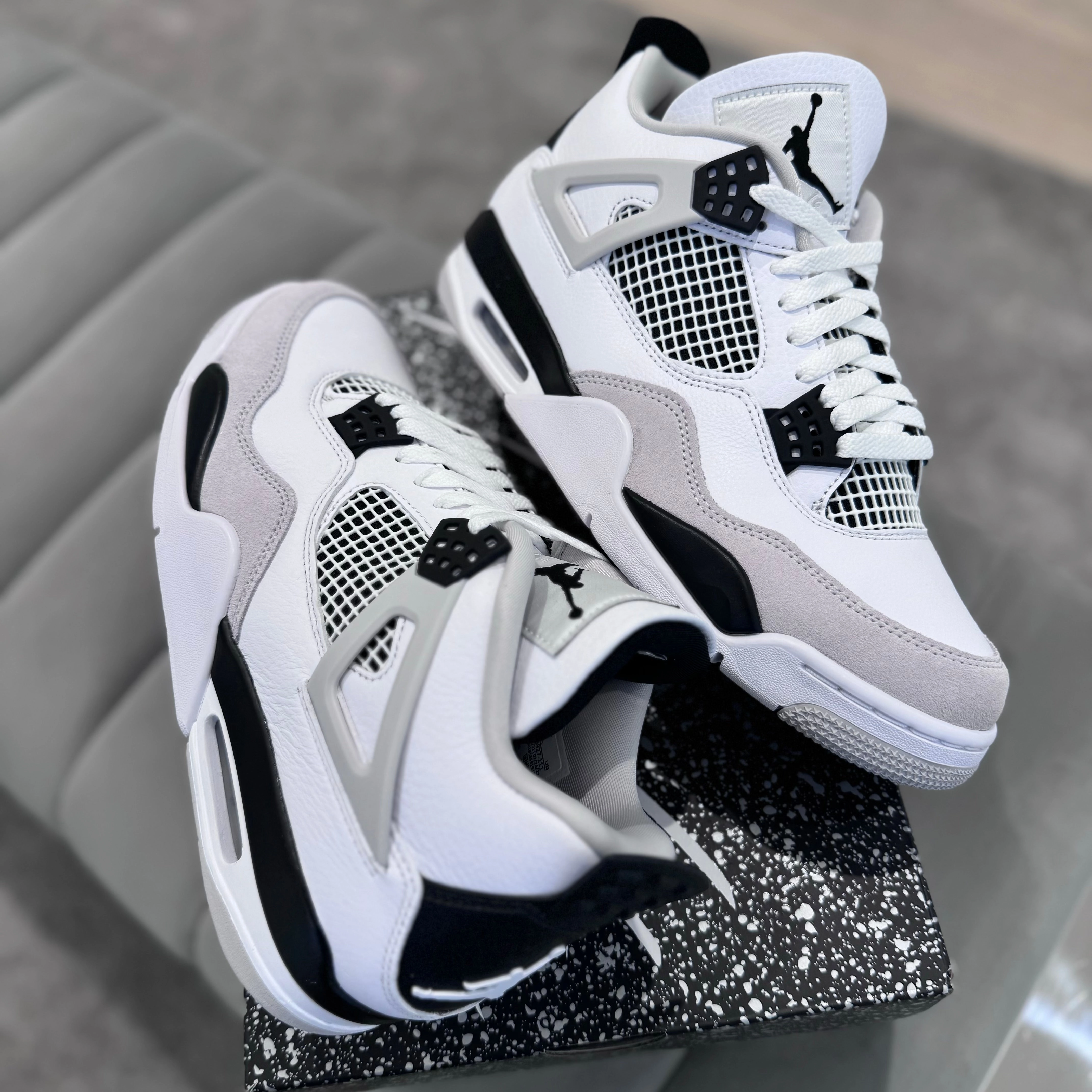 Low   Top Eco Friendly Dye Process JORDAN 4 'MILITARY BLACK'